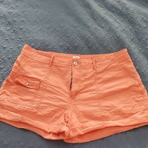 Time and Tru Peach Cargo Shorts